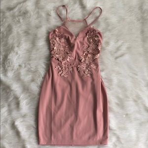 Fashion Nova Pink Dress NWOT XS